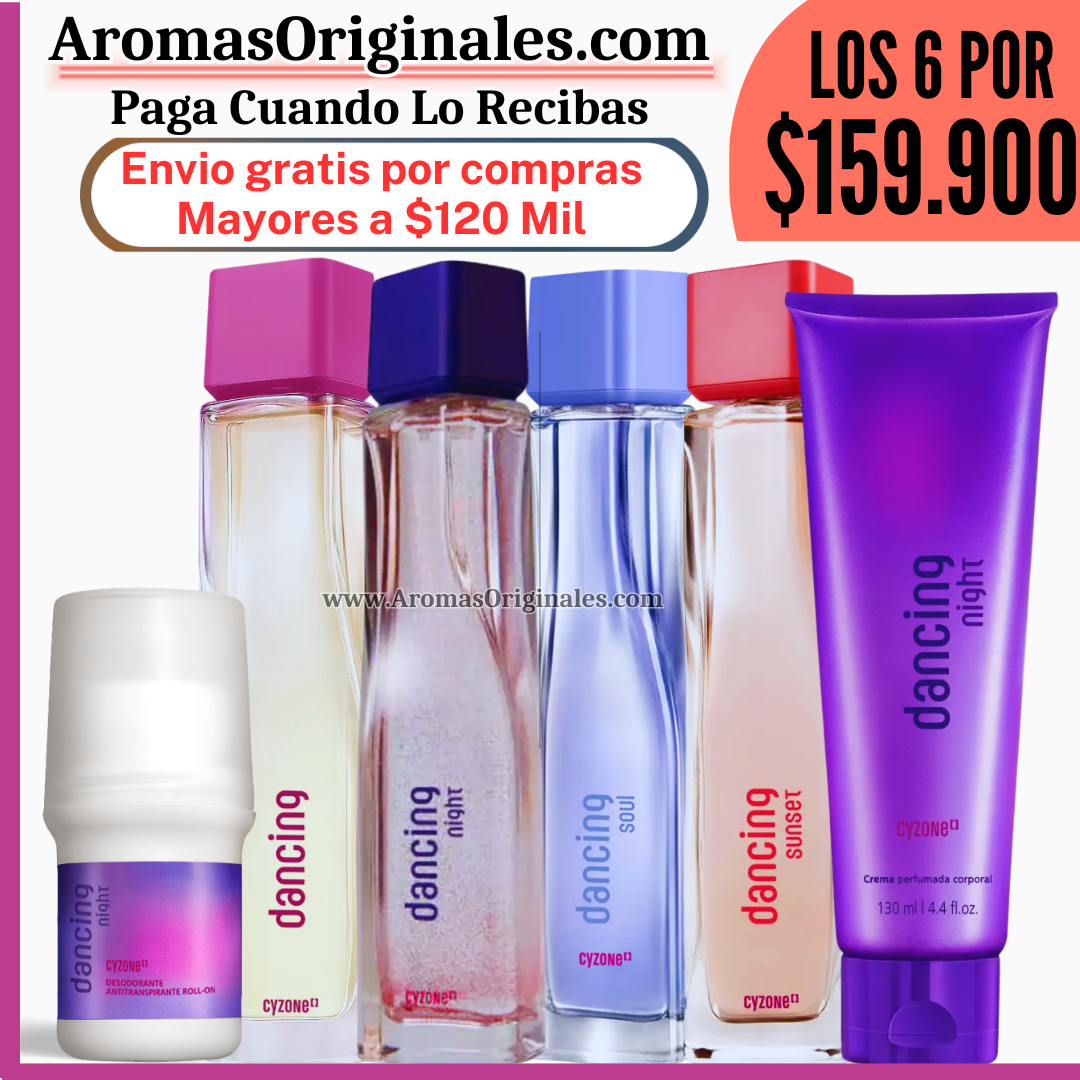 Dancing + Dancing Night + Dancing Sunset + Dancing Soul + Locion + Desodorante