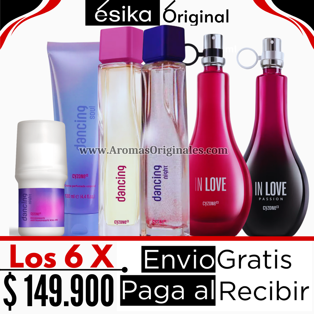 Dancing Clasica + Dancing Night +In Love Passion + In Love + Locion + Desodorante