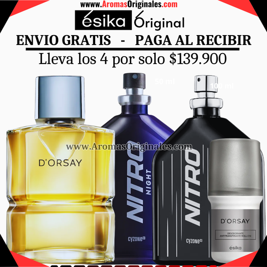 D'orsay + Nitro Night + Nitro + Desodorante