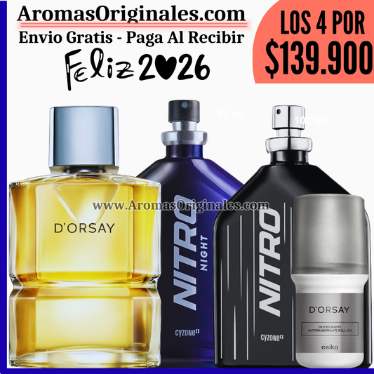 D'orsay + Nitro Night + Nitro + Desodorante