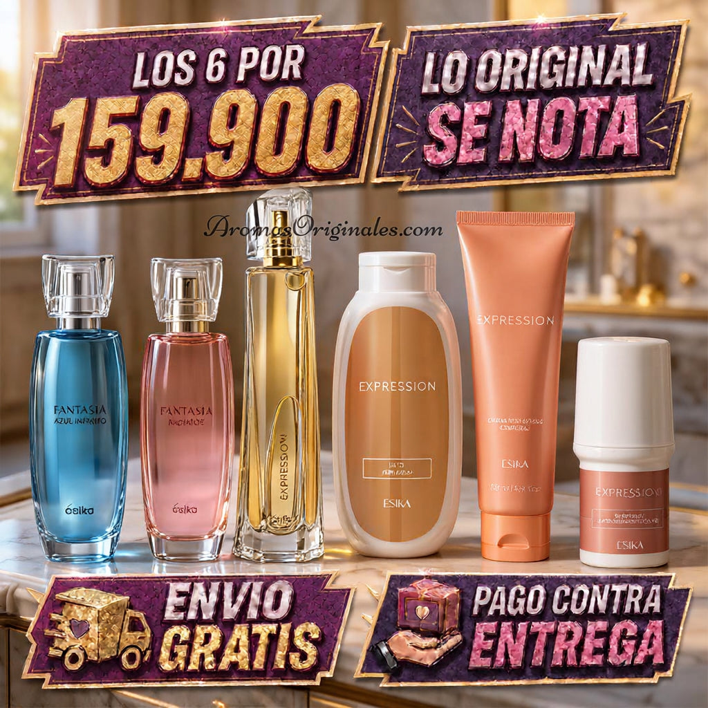 Set Expression + Fantasia Azul Y Rosa