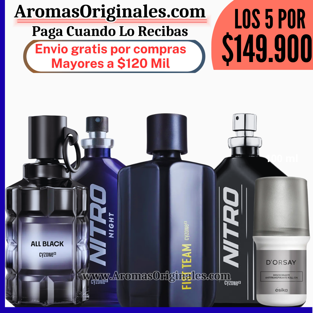 All Black + Nitro + Fist Team + Nitro Night + Desodorante