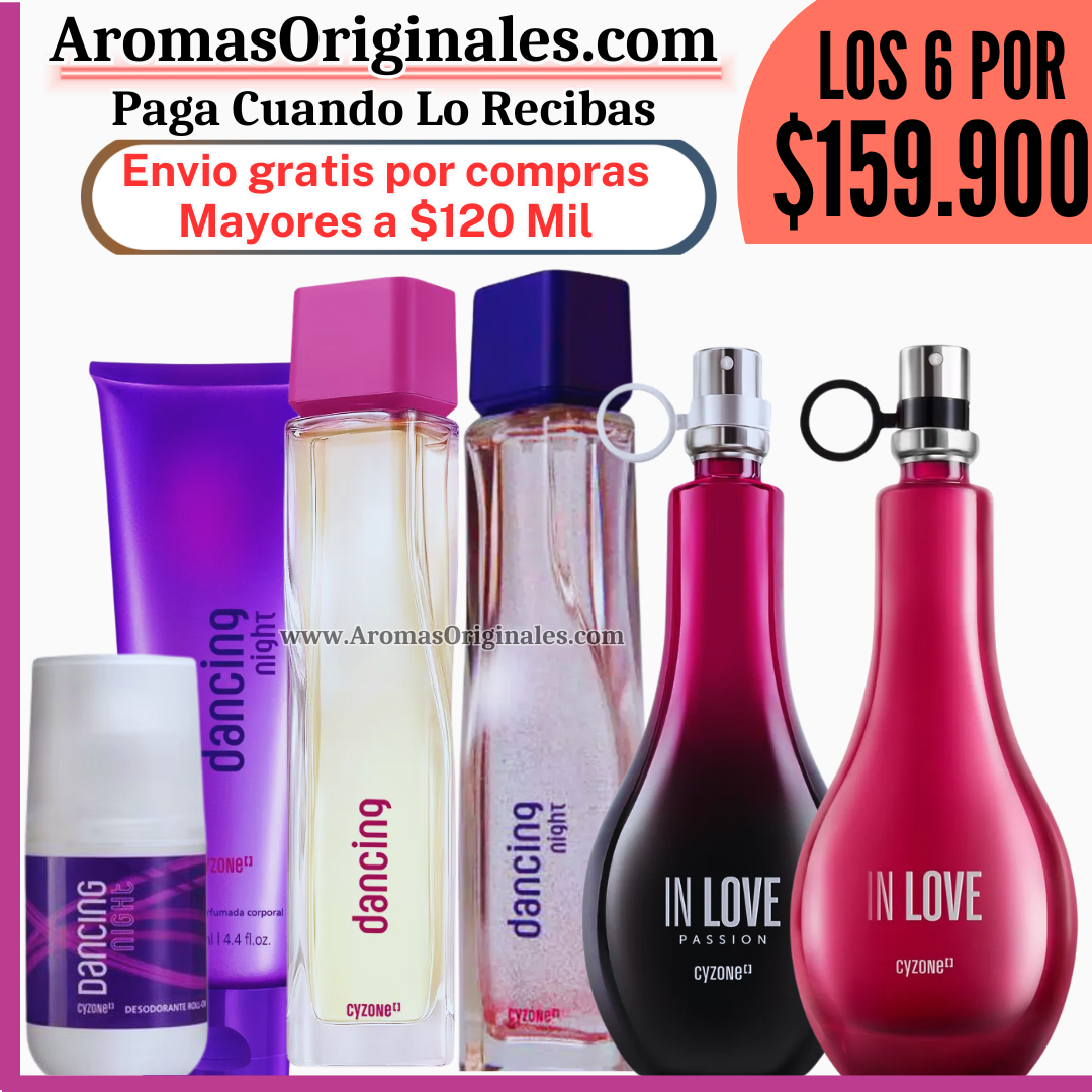 In love clasica + In Love Passion + Dancing Clasica + Dancing Night + Crema + Desodorante