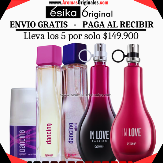 Dancing + Dancing Night + In love + In love passion + Desodorante