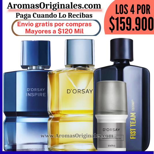 D'orsay + D'orsay Inspire + Fist Team + Desodorante