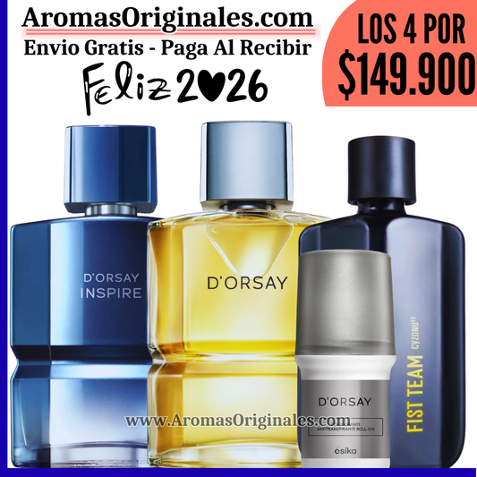 D'orsay + D'orsay Inspire + Fist Team + Desodorante