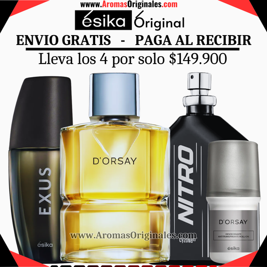 D'orsay + Exus + Nitro Clasica+ Desodorante