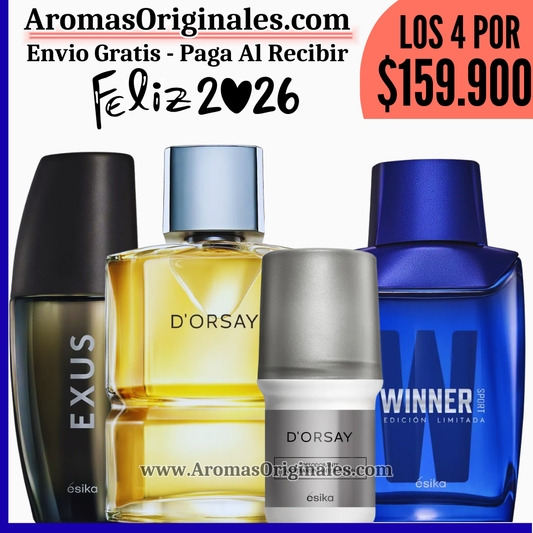 D'orsay + Exus + Winner Sport + Desodorante