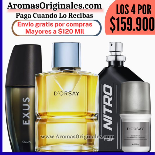D'orsay + Exus + Nitro Clasica+ Desodorante