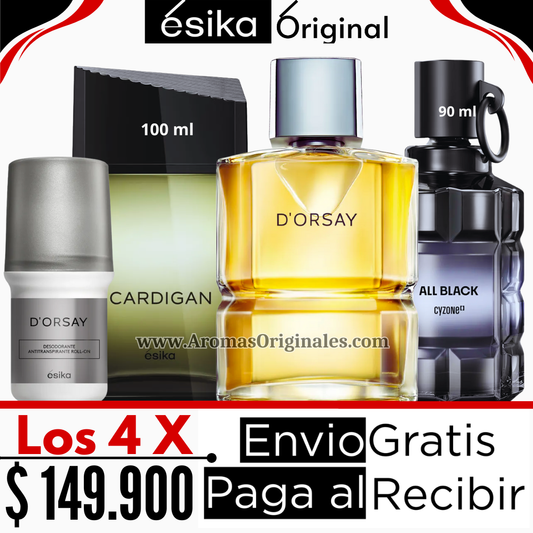 D'orsay + All Black + Cardigan + Desodorante