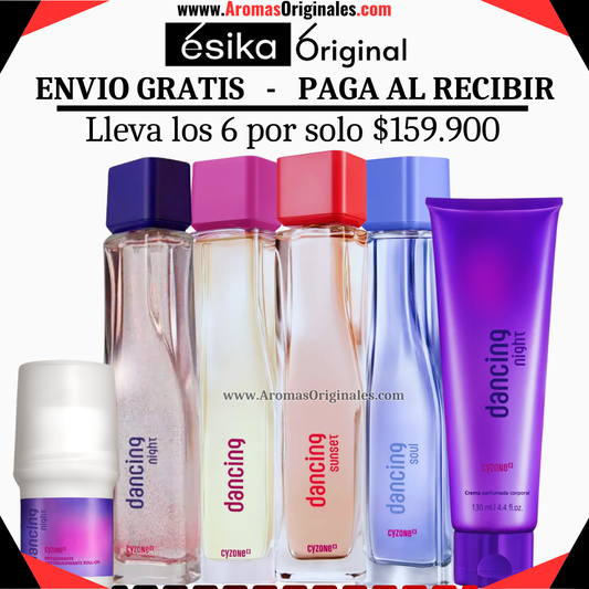Dancing + Dancing Night + Dancing Sunset + Dancing Soul + crema + Desodorante