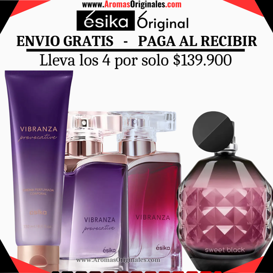 Set Vibranza Provocative + Vibranza Clasica + Sweet Exclusive
