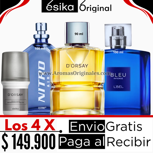 D'orsay + Bleu Intense + Nitro Air + Desodorante