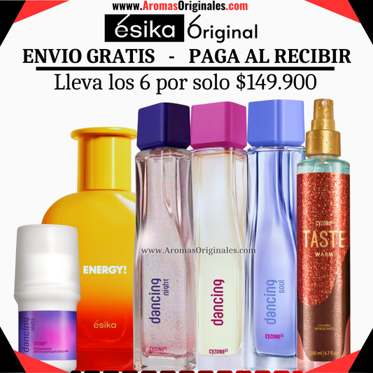 Dancing + Dancing Night + Dancing Sunset + Emotions + Taste Warm + Desodorante