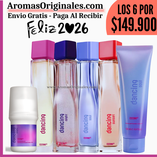 Dancing + Dancing Night + Dancing Sunset + Dancing Soul + Locion Soul + Desodorante