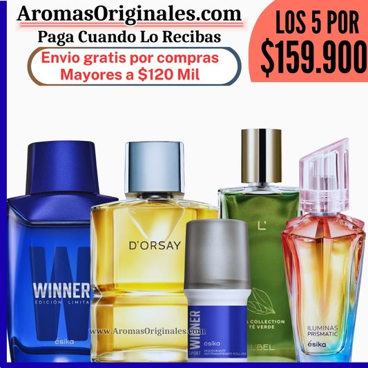 D'orsay + Iluminas + Winner Sport + Spa Green + Desodorante
