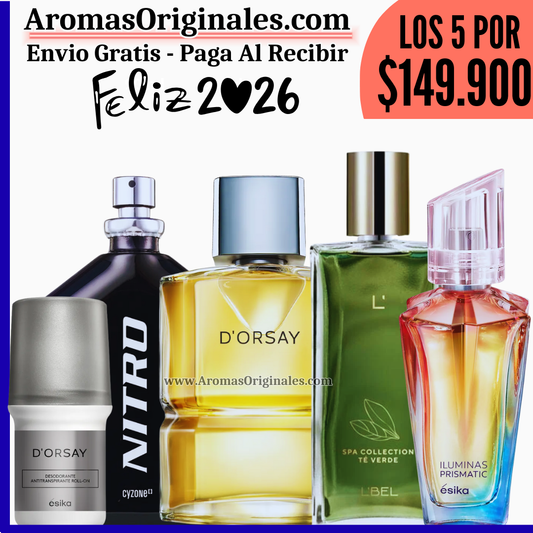 D'orsay + Nitro + Iluminas + Spa Green + Desodorante