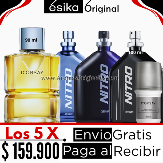 D'orsay + Nitro + Nitro Air + Nitro Night + Desodorante