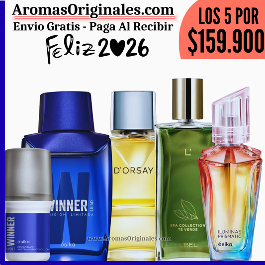 D'orsay + Iluminas + Winner Sport + Spa Green + Desodorante