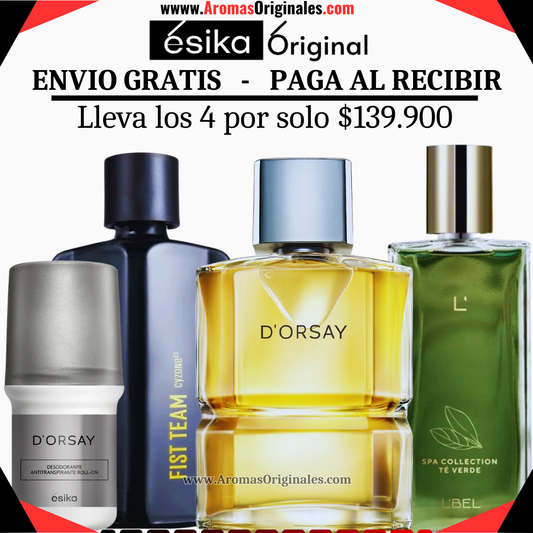 D'orsay + Fist Team + Spa Green + Desodorante