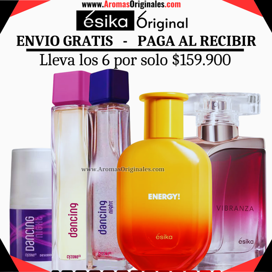 Dancing + Dancing Night + Vibranza Clasica + Energy + Desodorante