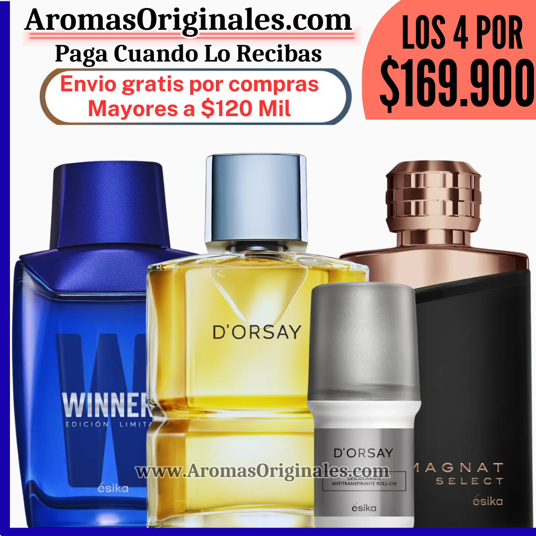 D'orsay + Winner Sport + Magnat Select +  Desodorante