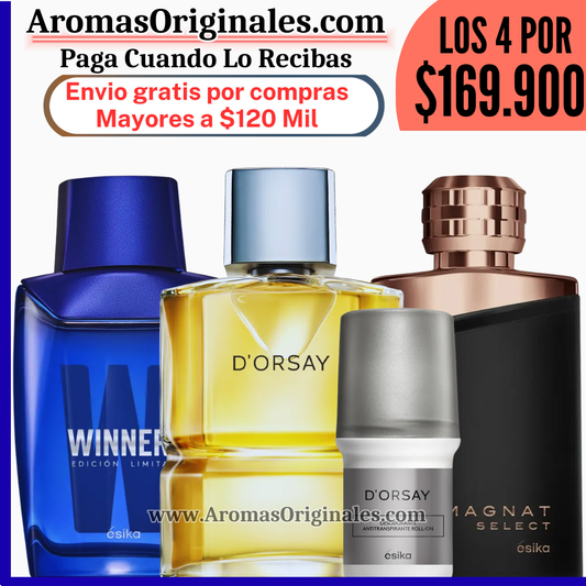 D'orsay + Winner Sport + Magnat Select +  Desodorante