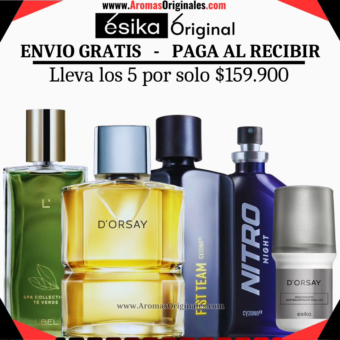 D'orsay + Fist team + Spa Green + Nitro Night + Desodorante