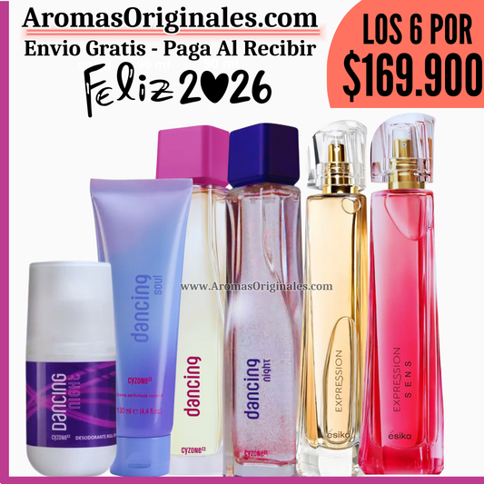 Dancing + Dancing Night + Expression + Expression Sens + Locion + Desodorante