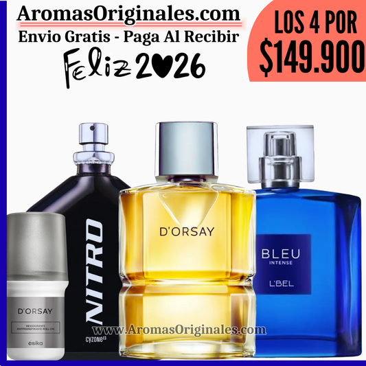 D'orsay + Bleu Intense + Nitro + Desodorante