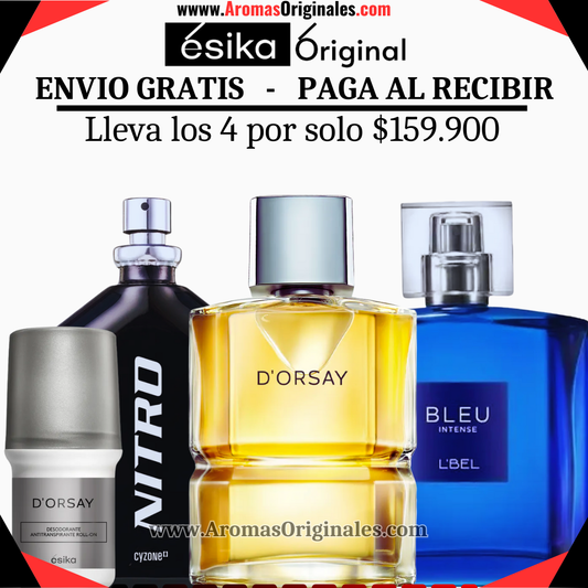 D'orsay + Bleu Intense + Nitro + Desodorante