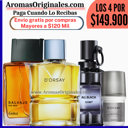 D'orsay + Salvaje + All Black