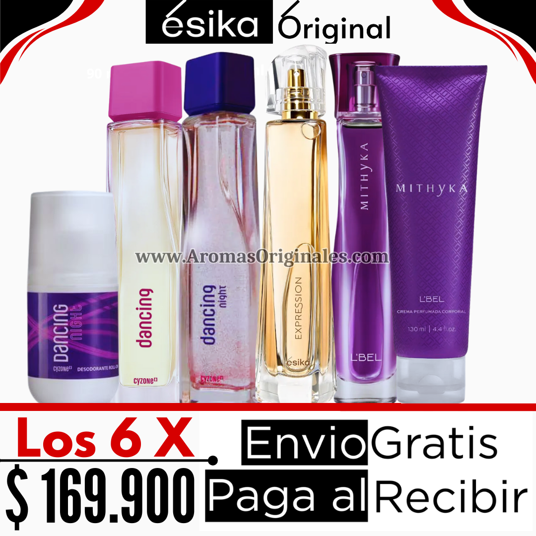 Dancing + Dancing Night + Expression + Mithyka + Locion + Desodorante