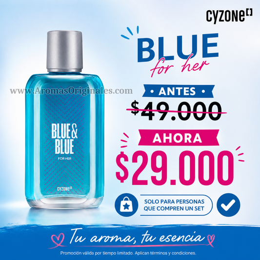Blue For Her -  Promocion valida solo por la compra de 1 Set